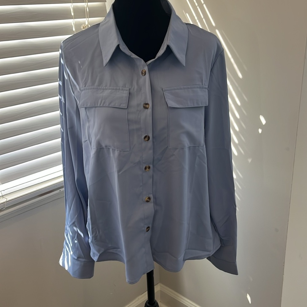 Light blue button down. - Picture 2 of 5